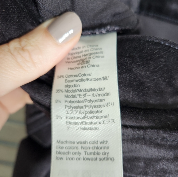 J crew black velvet Billie Demi Boot Crop pants size 29/8 - Picture 7 of 8